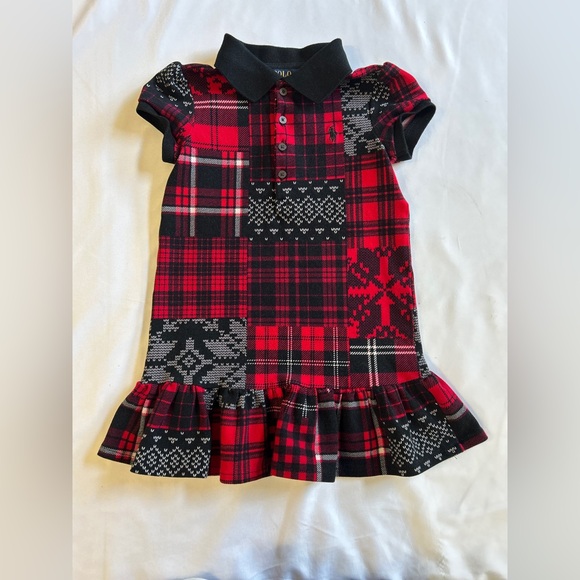 Polo Ralph Lauren Holiday Patchwork Dress (Size 4T) - Picture 1 of 4